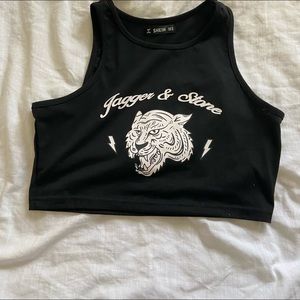 Black graphic tank top from shein!!